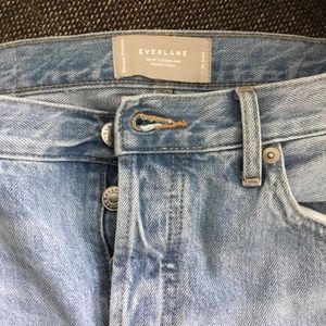 Everlane 90’s cheeky jeans, size 28, ankle, Vintage sun-bleached blue